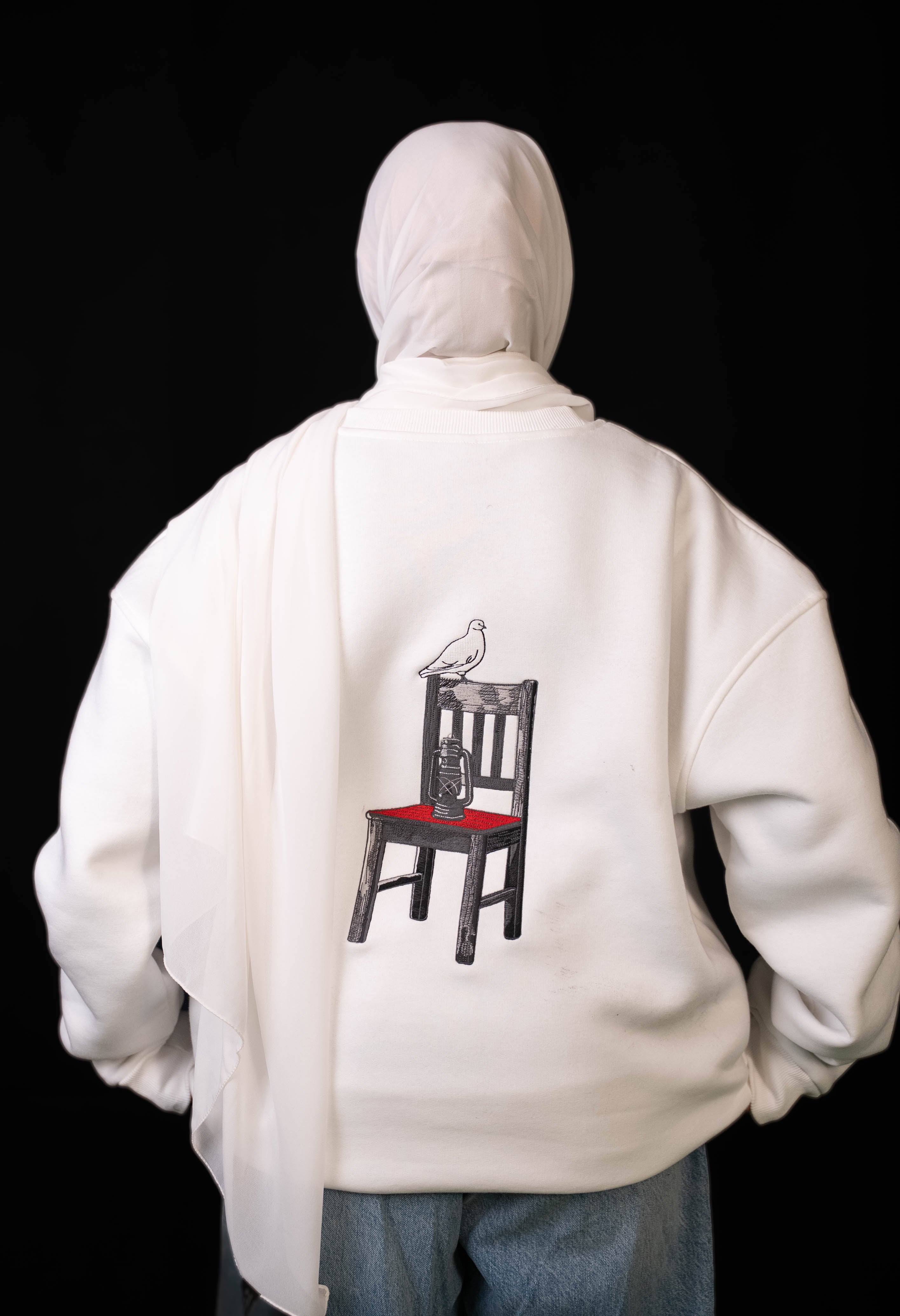 LOSS-فَقَدْ CREWNECK "WHITE"(UNISEX) — view 6