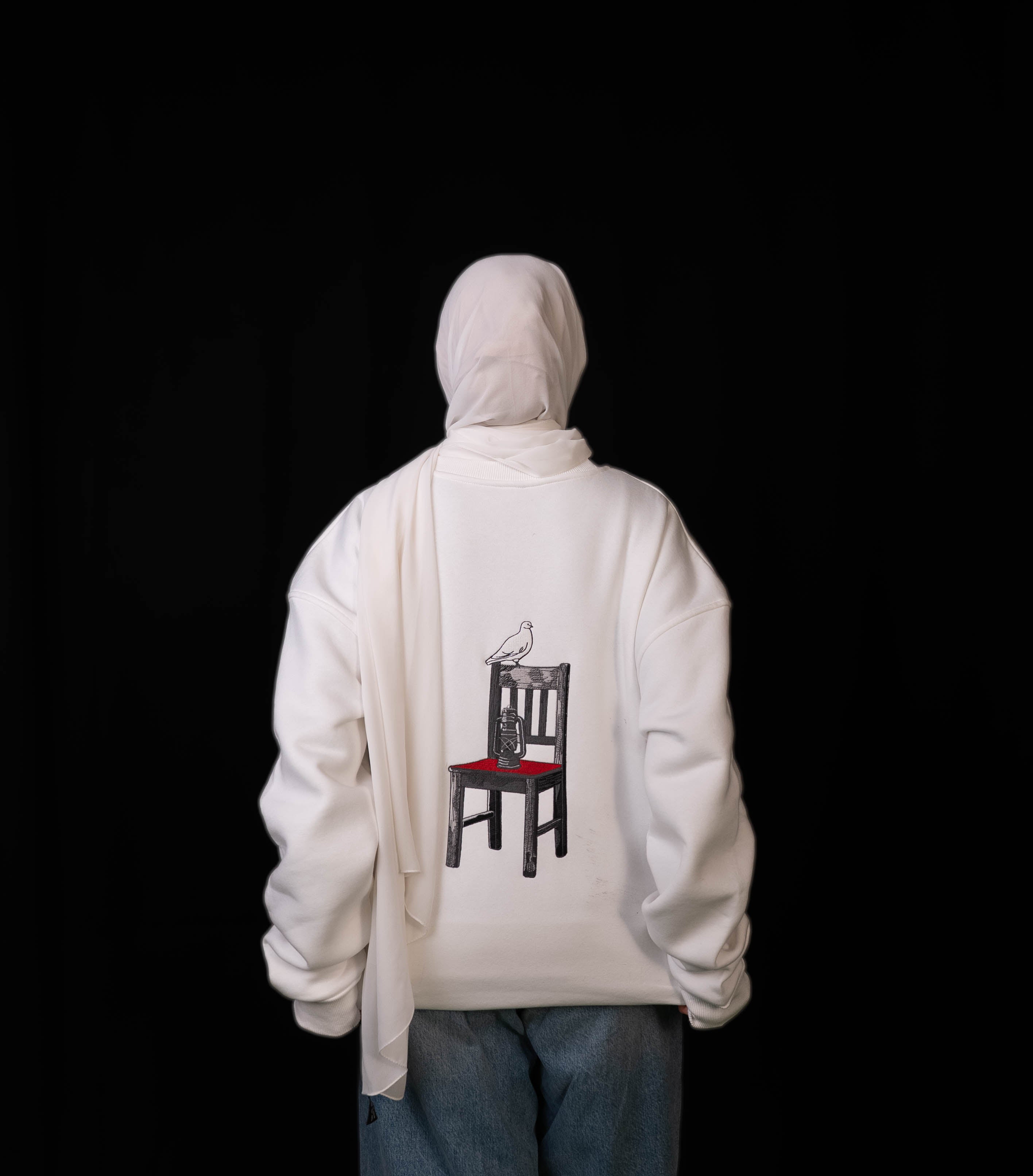LOSS-فَقَدْ CREWNECK "WHITE"(UNISEX) — view 7