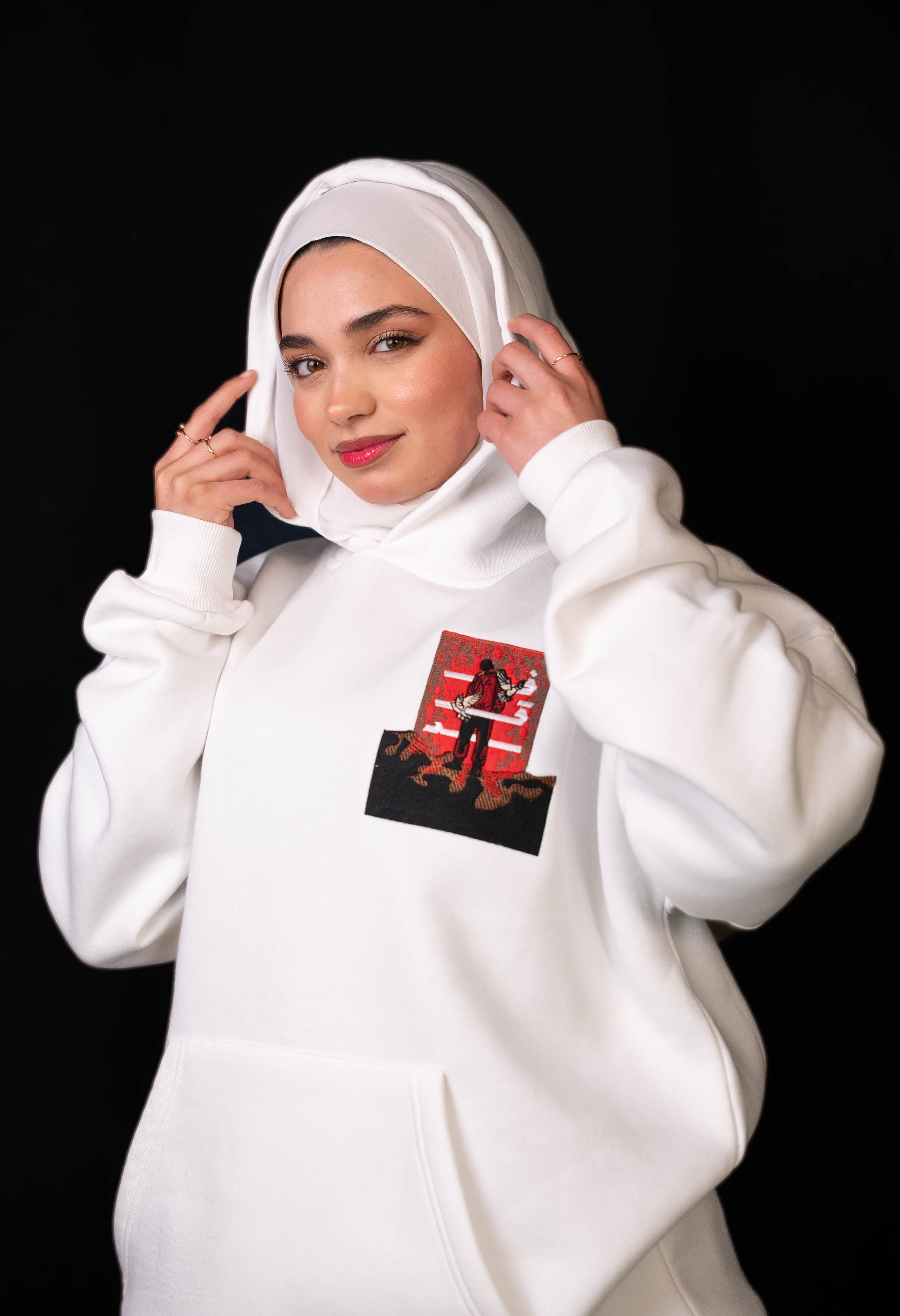 LOSS-فَقَدْ HOODIE "WHITE"(UNISEX) — view 4