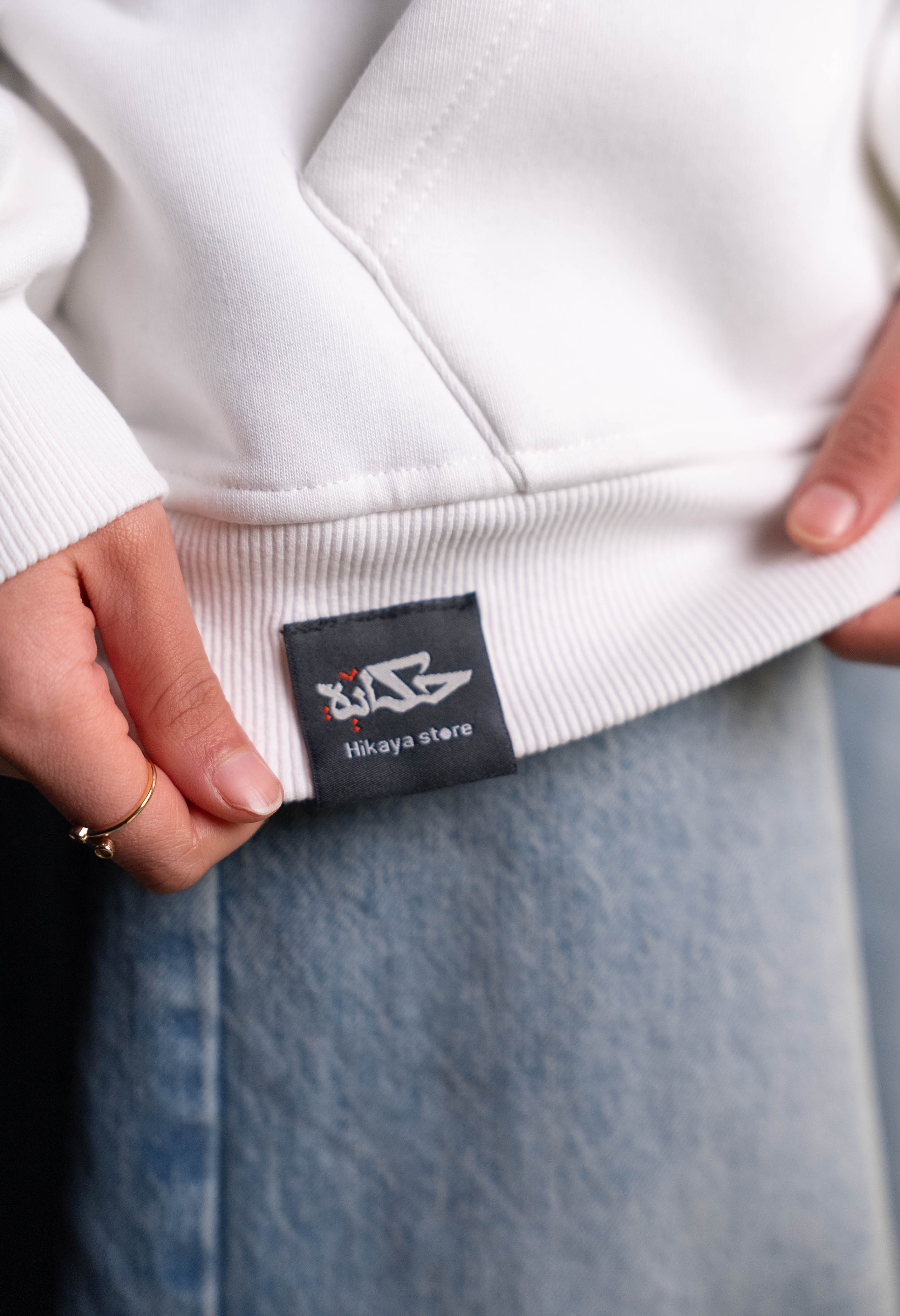 LOSS-فَقَدْ HOODIE "WHITE"(UNISEX) — view 8