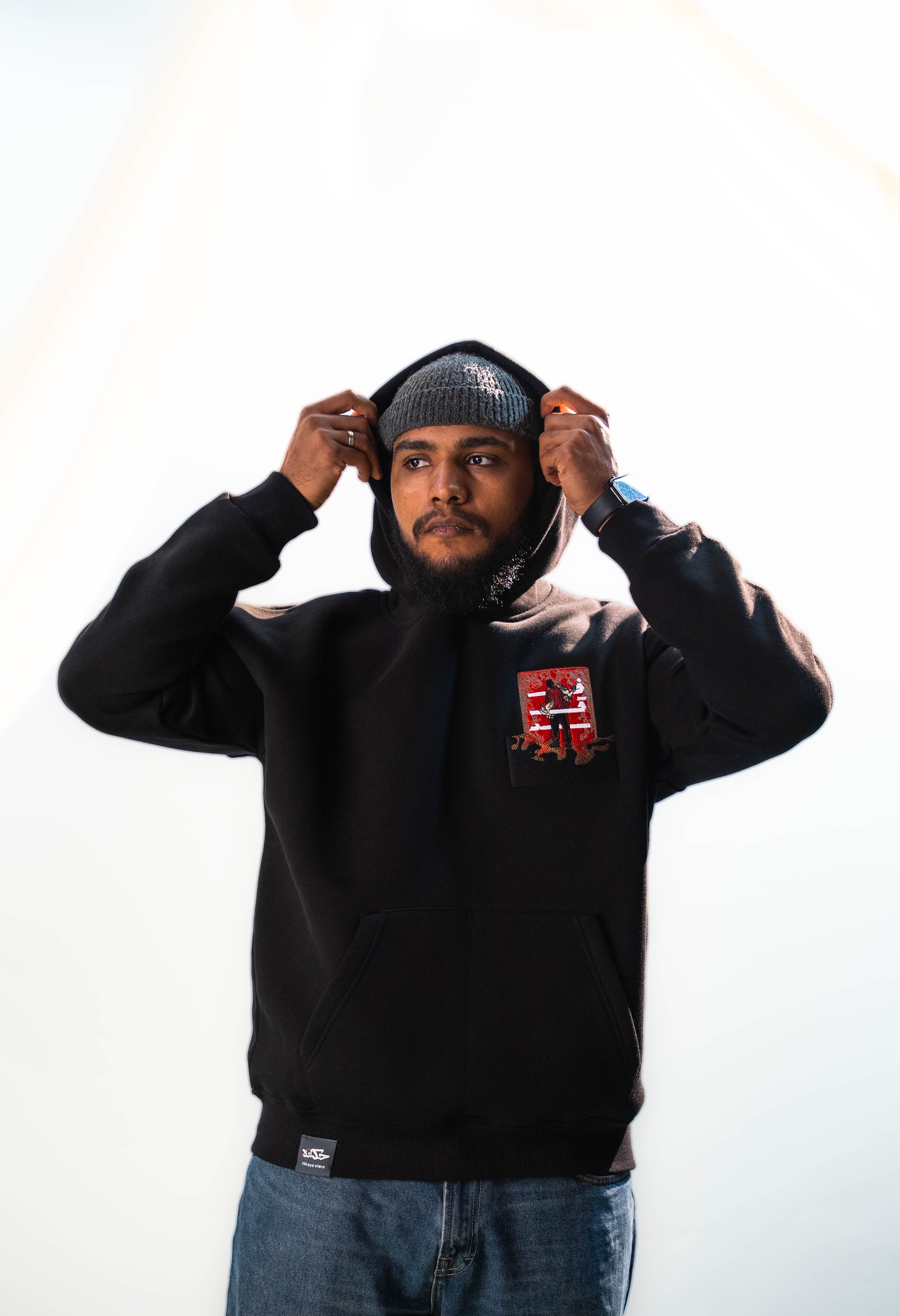 LOSS-فَقَدْ HOODIE "BLACK"(UNISEX) — view 4