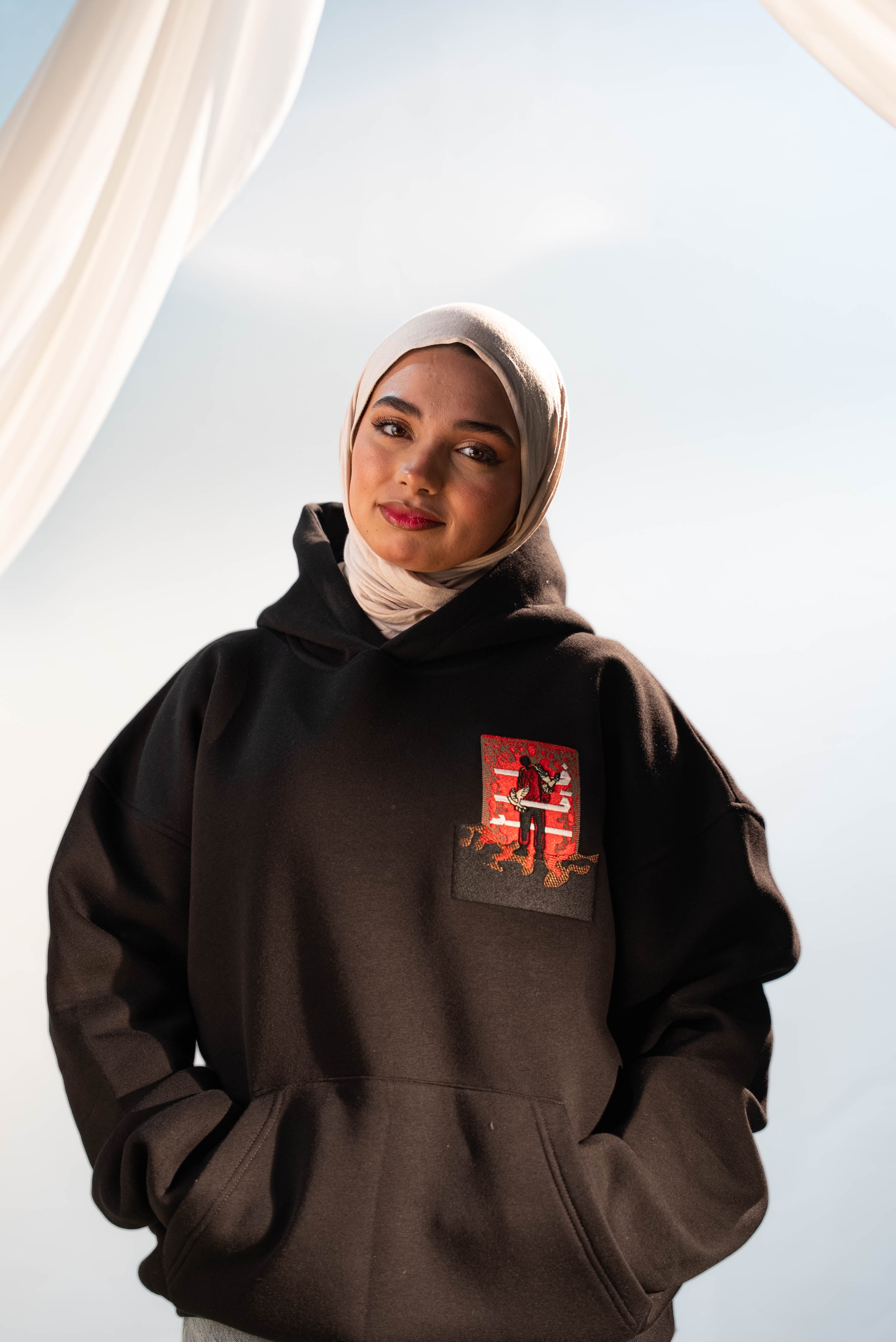LOSS-فَقَدْ HOODIE "BLACK"(UNISEX) — view 8